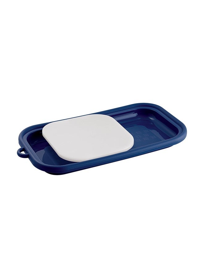 All Time - 406829-1 Plastics Easy Chop Chopping Board, Blue - Image 1